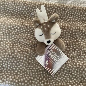 NWT Baby Thrō 30”x30” security blanket fawn deer